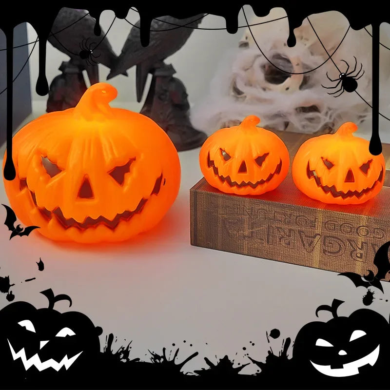 Lanterne Halloween JackoGlow | Éclairée par LED | Décoration de citrouille réutilisable | Salon, jardin & fête