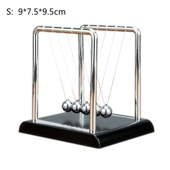 1 PC Pendule Kinetico Newton | Boules d'équilibre | Mouvement infini | Acier & Bois Boules d'Acier d'Équilibre Mouvement Perpétuel Boule de Collision Enseignement Scolaire, Physique Science Pendule Décoration d'Intérieur