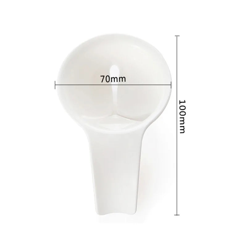 Claregg Séparateur de blanc d'œuf avec support en silicone | Alimentaire et sans BPA | Pour séparer rapidement et proprement le jaune et le blanc d'œuf | Blanc