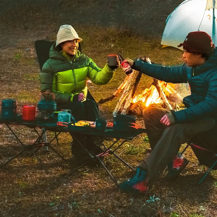TrekNatura Table pliante pour extérieur & camping | Ultra légère & stable | Aluminium | Incl. sac de transport