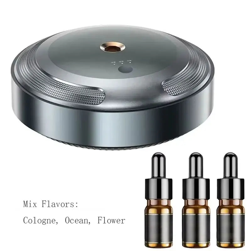 Ensemble de Diffuseur d'Arome Lunova | Appareil d'Aromathérapie Intelligent avec 3 Huiles Essentielles | Chargement USB & Mode Intelligent