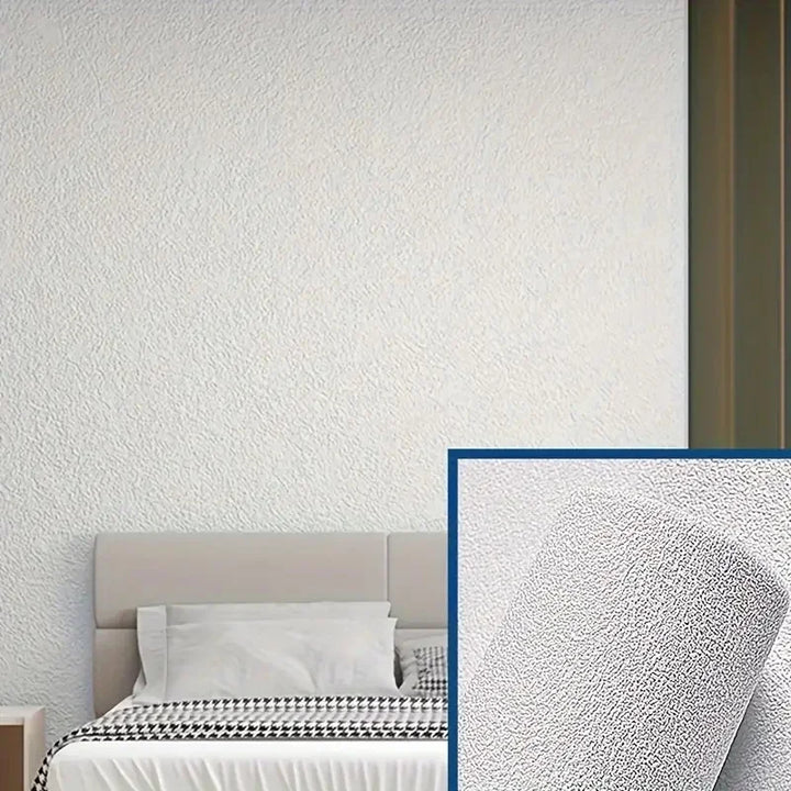 Papier peint 3D en lin autocollant Linovera | Imperméable, résistant à la moisissure & amortissant | Idéal pour le salon, la chambre & la cuisine