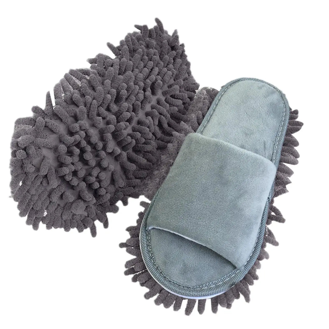 CleanSteps Chaussons en Microfibre | Chaussures 2-en-1 & Mop | Lavables & Antidérapants | Convient à tous les types de sols