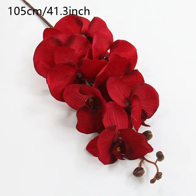 Orchidée Papillon Artificielle | 8 Fleurs | Soie | 68–105 cm | Décoration de Mariage & d'Intérieur