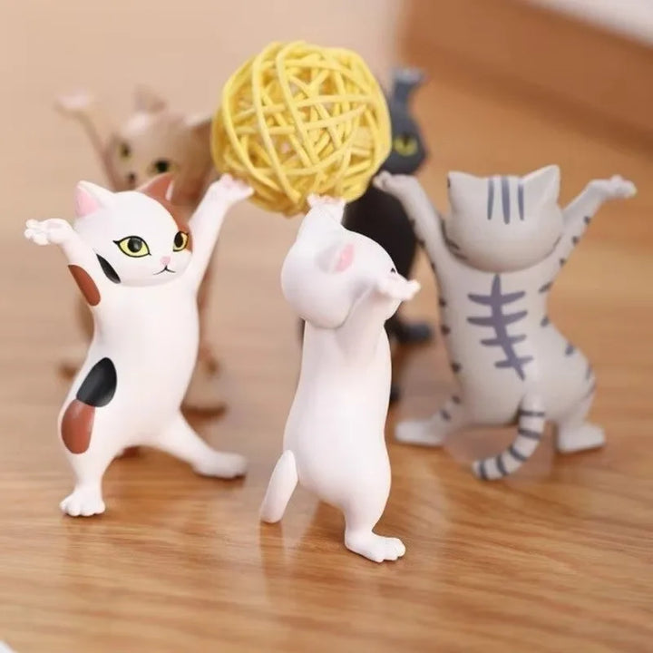 Figurine de Chat Dansant MiauMents | Décoration Miniature Amusante | Figurine de Collection & Décoration de Gâteau