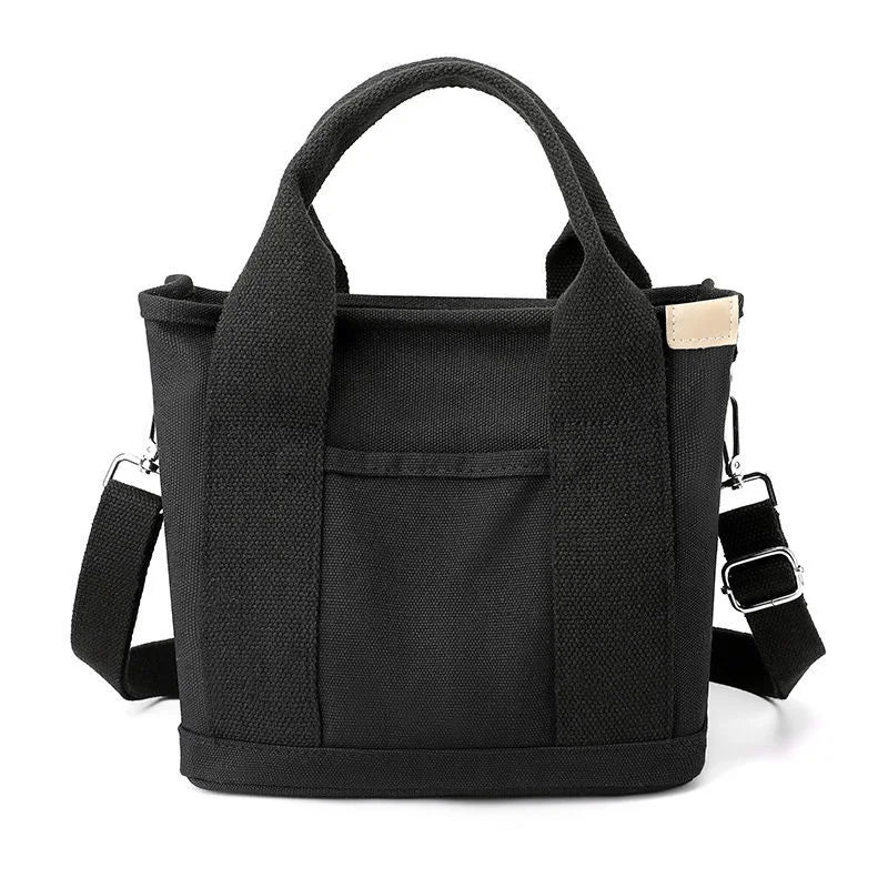 Sac à main Damentasche Tovèra CanvasMini | Petit sac bandoulière avec fermeture éclair | Sac en toile à la mode | 23×15×21 cm