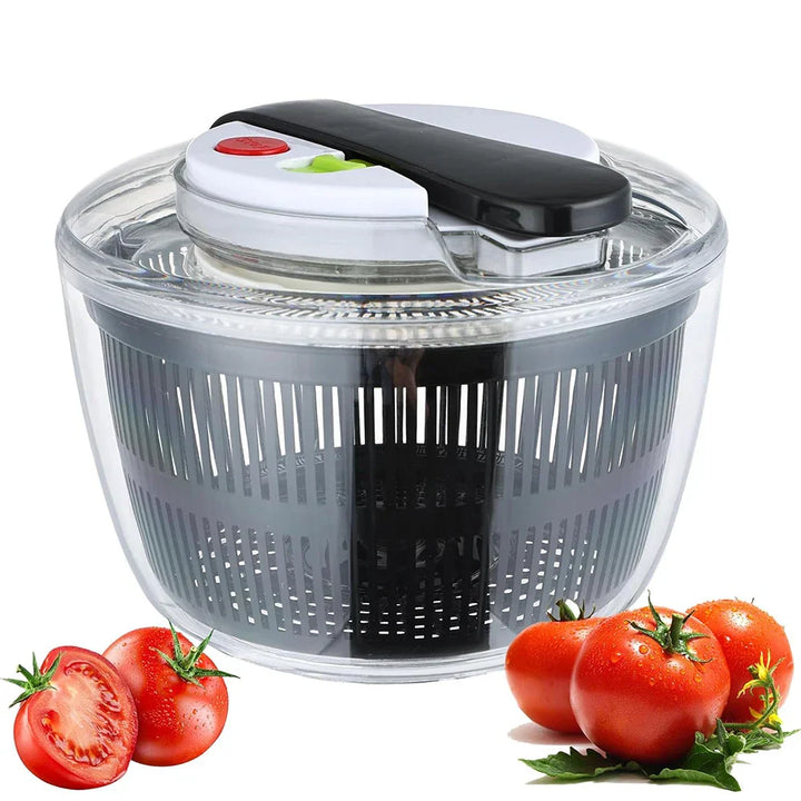 SpinFresh Essoreuse à salade 3L avec couvercle | Utilisation d'une seule main & Base antidérapante | Laveuse & sécheuse à salade pour légumes & fruits | Sans BPA & Pratique