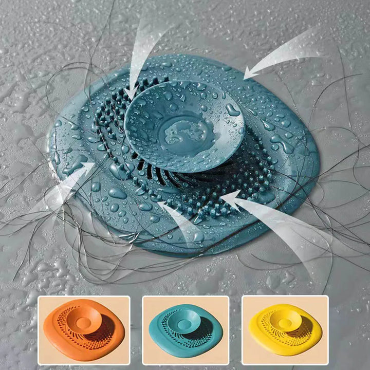 DrainGuard Écran de Drain en Silicone | Anti-Bouchage & Antidérapant | Pour Salle de Bain, Douche & Cuisine | Fines Mailles & Facile à Nettoyer