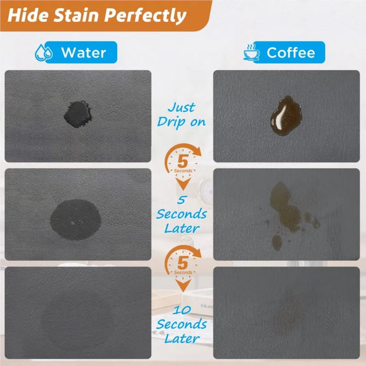 Pureterra | Tapis de cuisine super absorbant | Antidérapant & Lavable | Design en diatomite | Ovale & Long | Tapis de confort pour cuisine & salle de bain