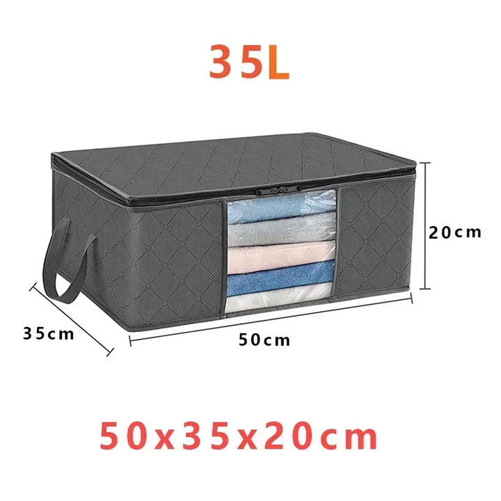 OrdiSpace Sac de rangement vêtements | Pliable & Grand volume | Idéal pour couvertures & organisation de placard