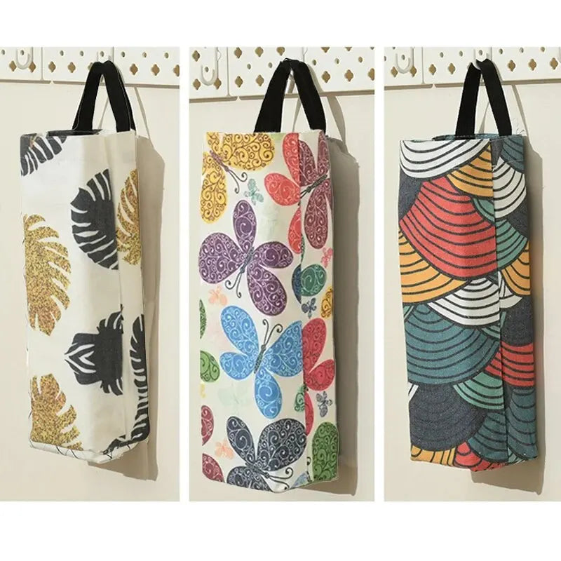 Support mural Baginova pour sacs poubelle | Distributeur de sacs gain de place | Rangement sans perçage | 34×10 cm