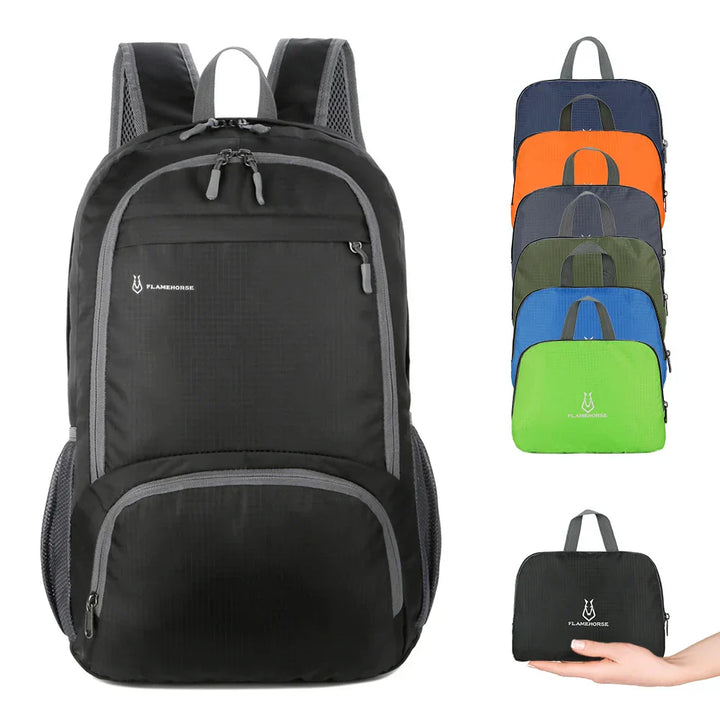 TrekVita Sac à Dos Pliable | Ultra Léger & Imperméable | 31×14×47 cm | Sac à Dos de Plein Air & de Voyage pour Femmes & Hommes