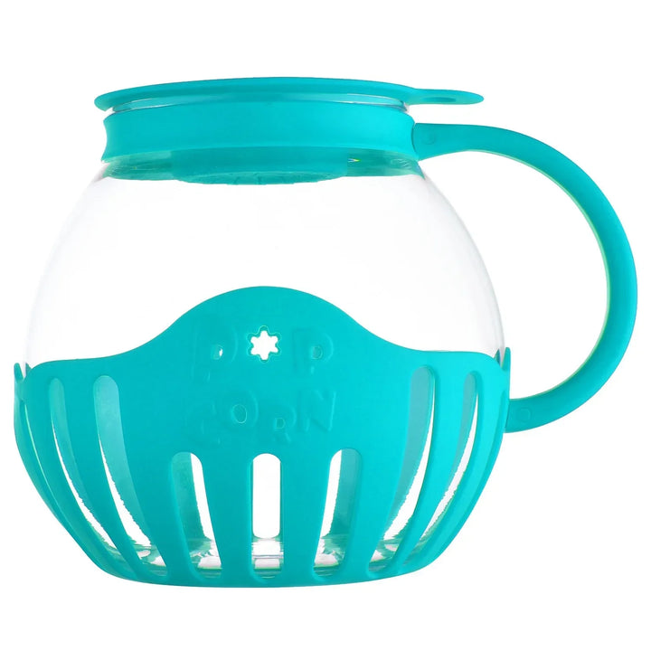 Popurella Préparateur de Popcorn au Micro-ondes en Verre Borosilicaté | Résistant à la Chaleur & Réutilisable | 1 pièce | environ 400 g