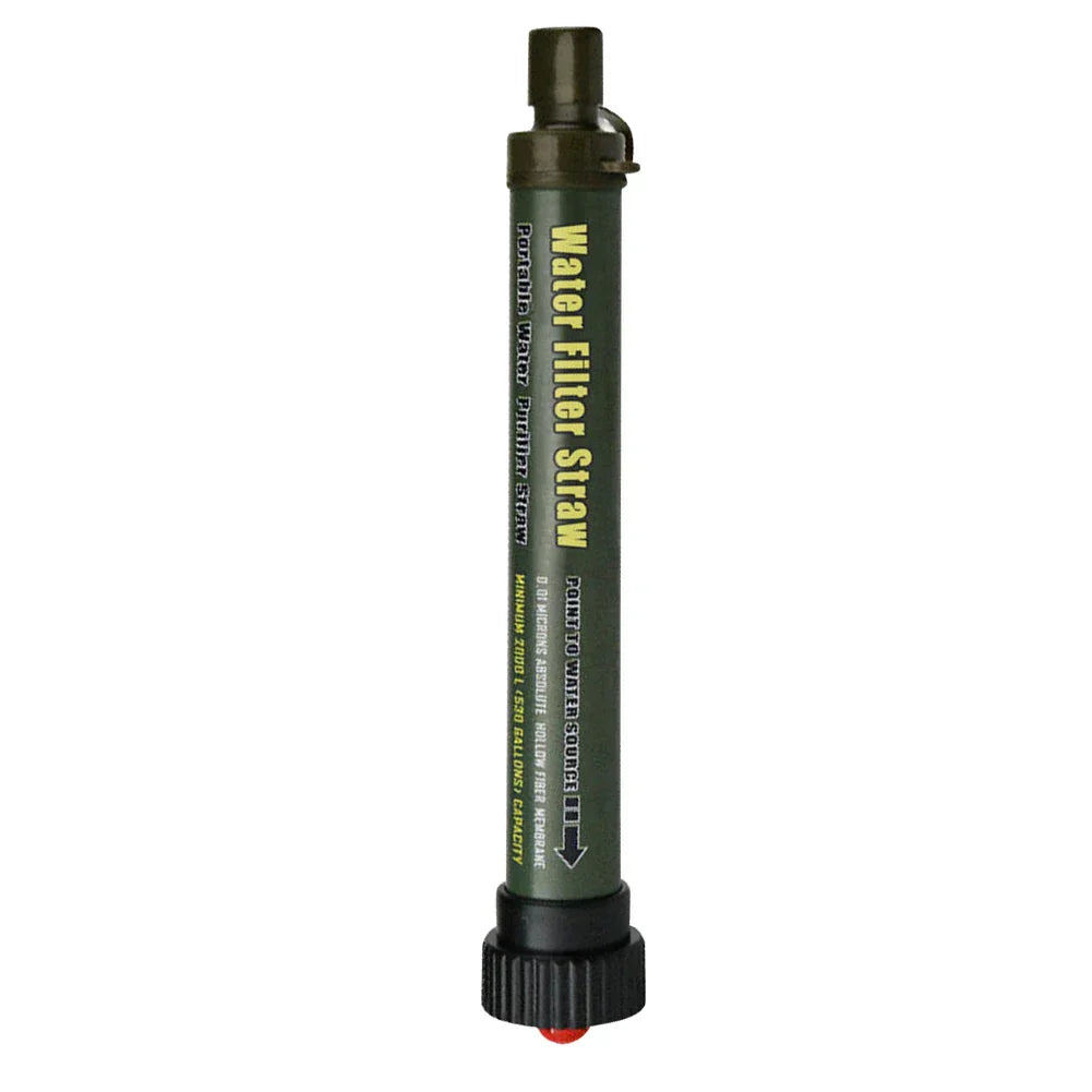 Filtre à eau extérieur PureTrek Survival | Capacité de filtration de 5000 L | Système de filtration en 4 étapes | Compact et robuste