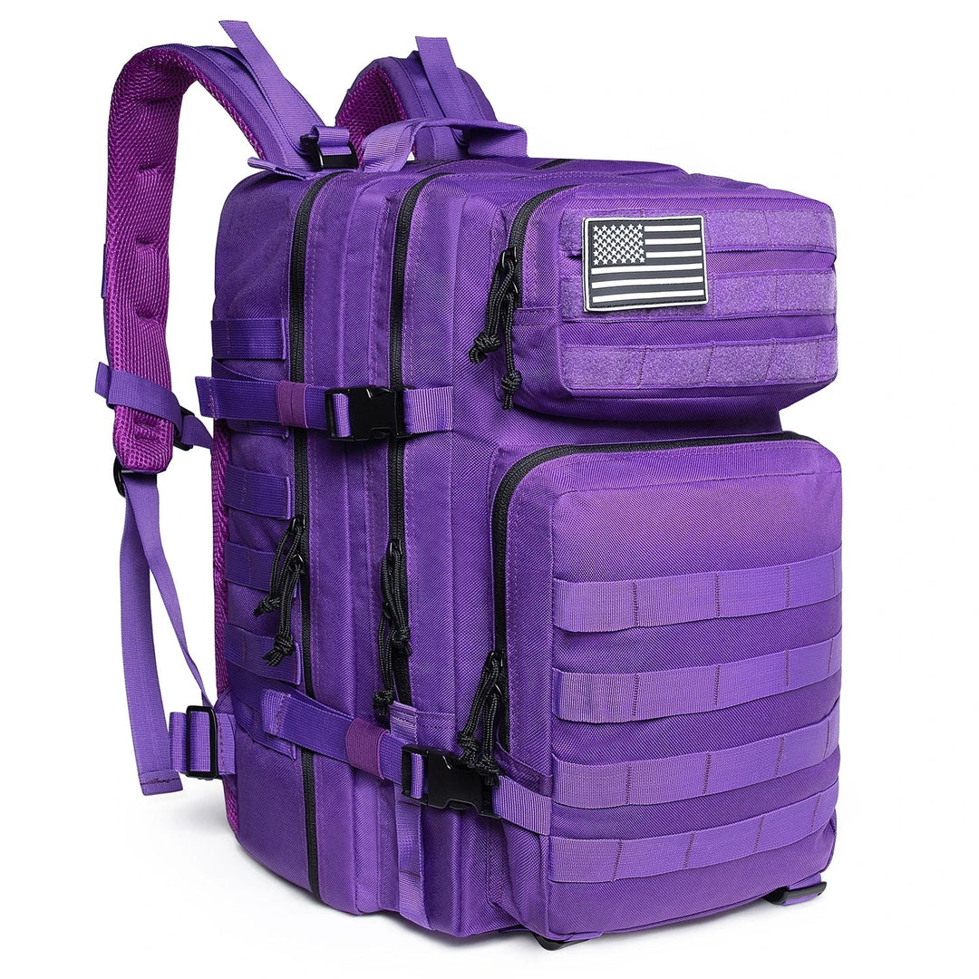TACTICO45 45 L Sac à Dos d'Outdoor | Système Molle | Capacité de 3 Jours | Robuste & Multifonctionnel – Noir/Kaki/Olive