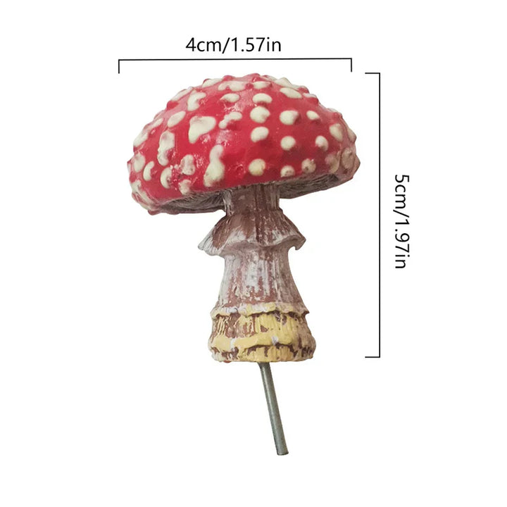 Figurine Mini-Champignon Lumiora GlowShrooms | Ensemble de 3 Décorations de Jardin en Résine | Brille dans le Noir | Pour Jardins de Fées, Plantes en Pot & Paysages DIY