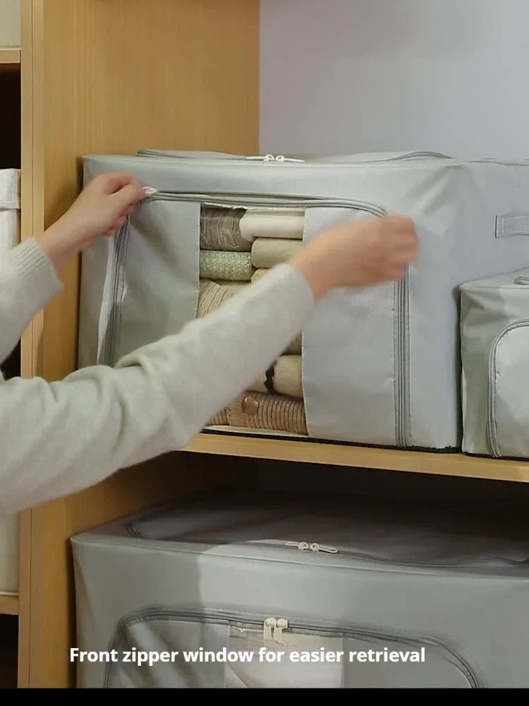 Boîte de rangement pliable | Grande capacité | Vêtements & couvertures