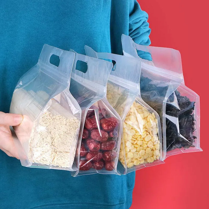 FreshGuard Sacs de rangement | Réutilisables & Étanches | Ensemble de 5 | 26×19 cm & 30×23 cm