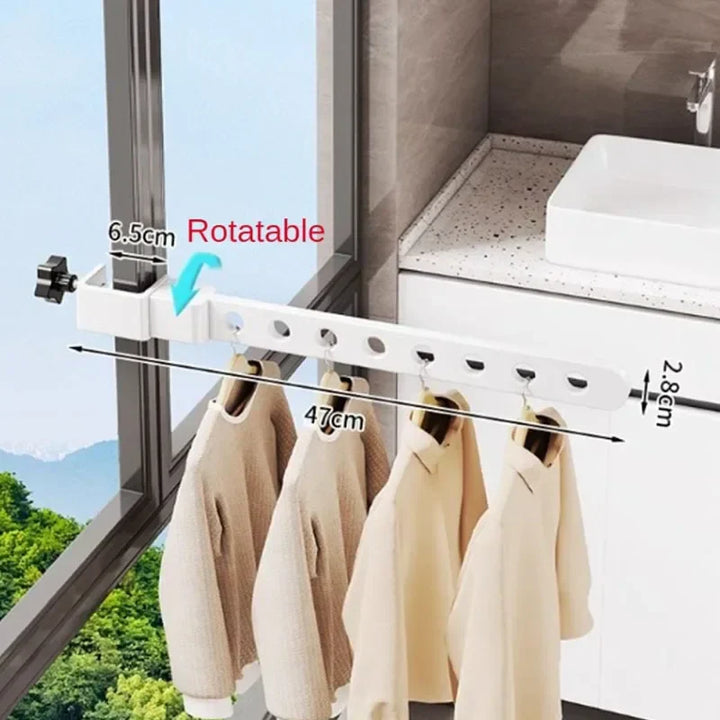 RaumFlex Séchoir mural | Pliable & Réglable | Gain de place & Résistant | Idéal pour vêtements & Serviettes