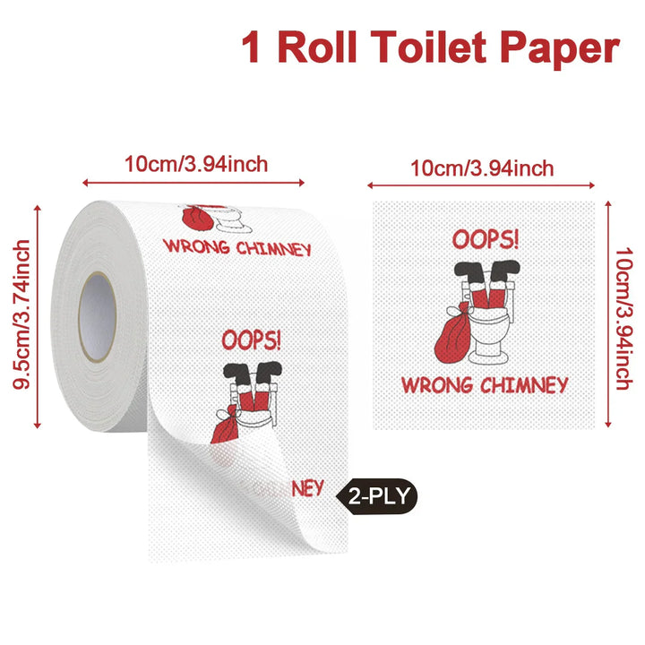 Papier toilette de Noël FestivaRoll | Papier à motif amusant | Bonne année 2026 | Décoration & fournitures de fête