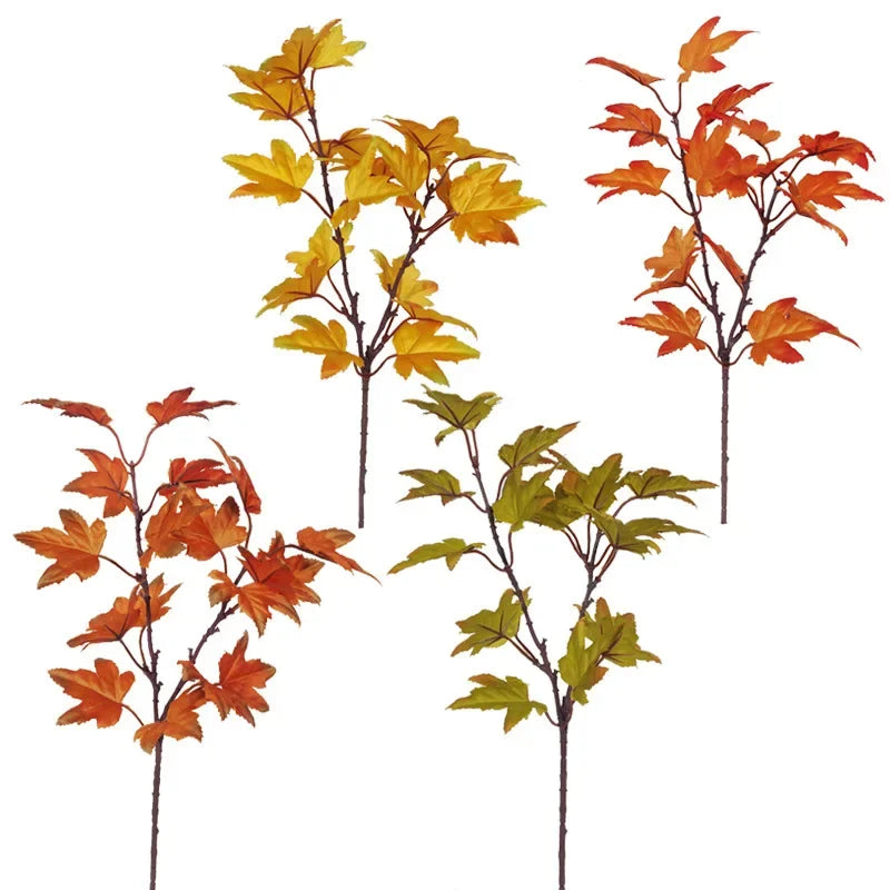 Leaforia | Branche d'érable artificielle | Décoration d'automne | 39 cm | Pour la maison & le jardin