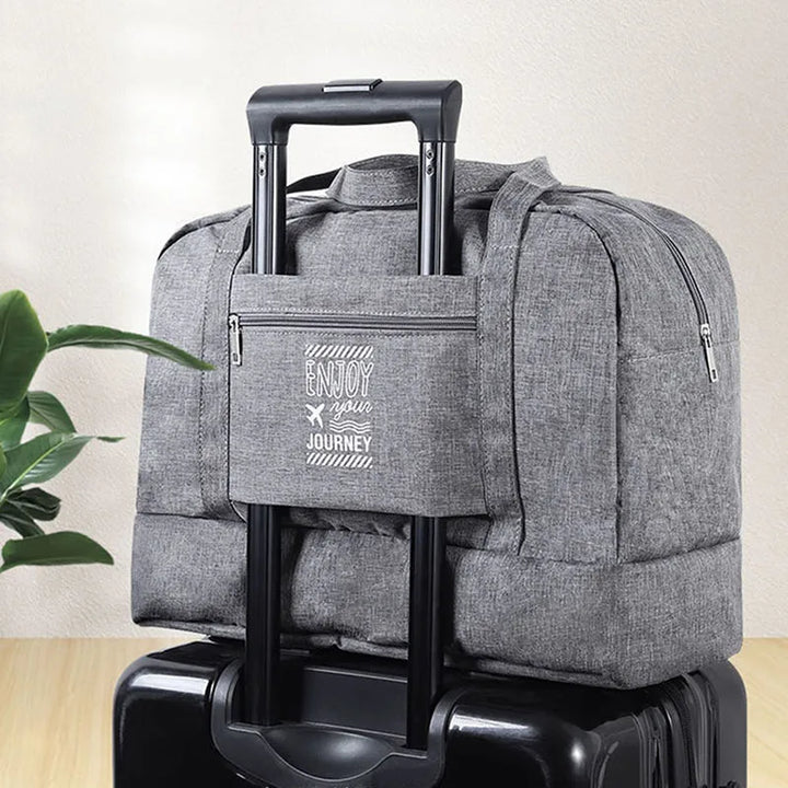 Lugviva Sac de voyage pliable pour femmes | Grand sac de week-end en tissu Oxford | Sac à main pour voyages, quotidien et sport