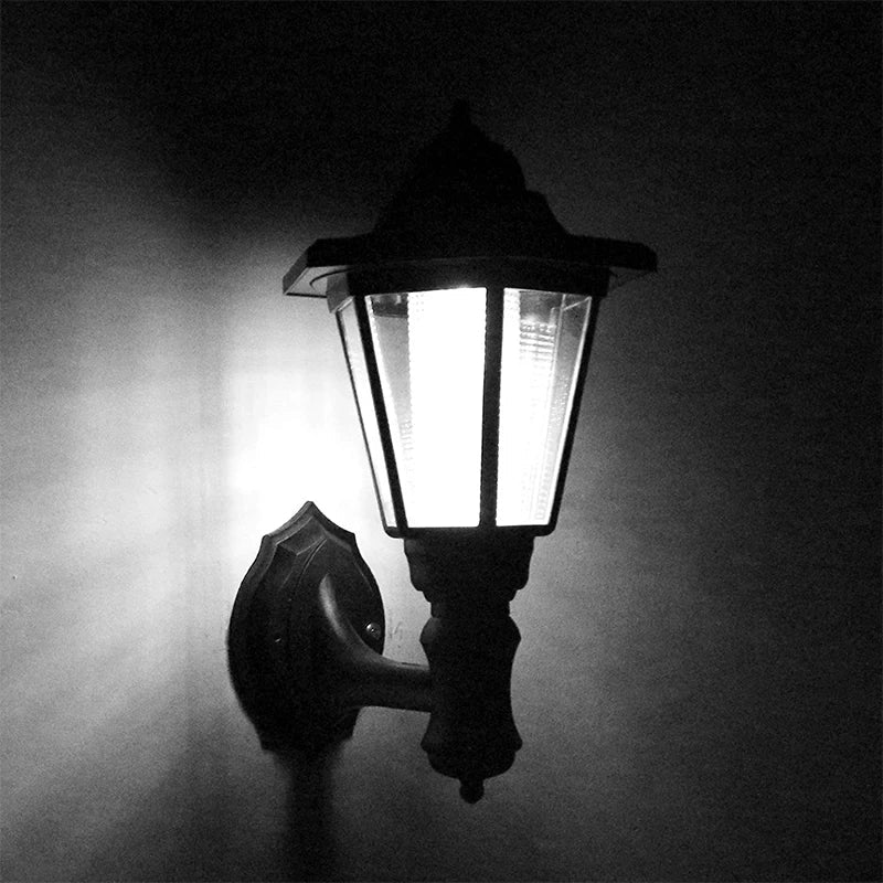 Lampe de jardin solaire Solara | Design hexagonal | Blanc chaud & froid | Durée d'éclairage de 8h | Résistante aux intempéries