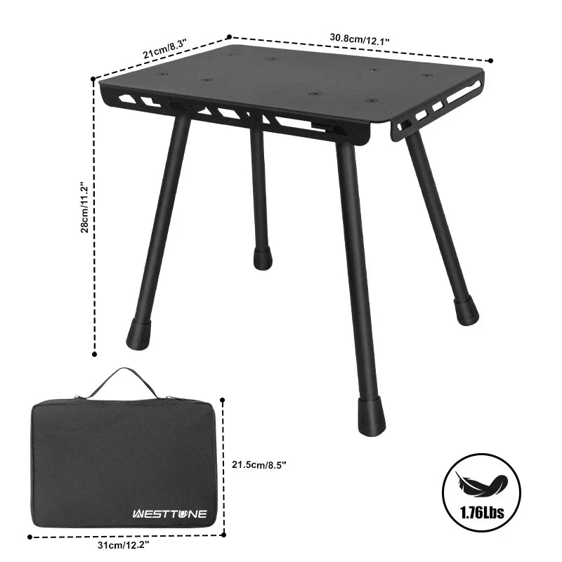 TrekFold Campinghocker | Ultra léger & Pliable | Aluminium | Multifonctionnel