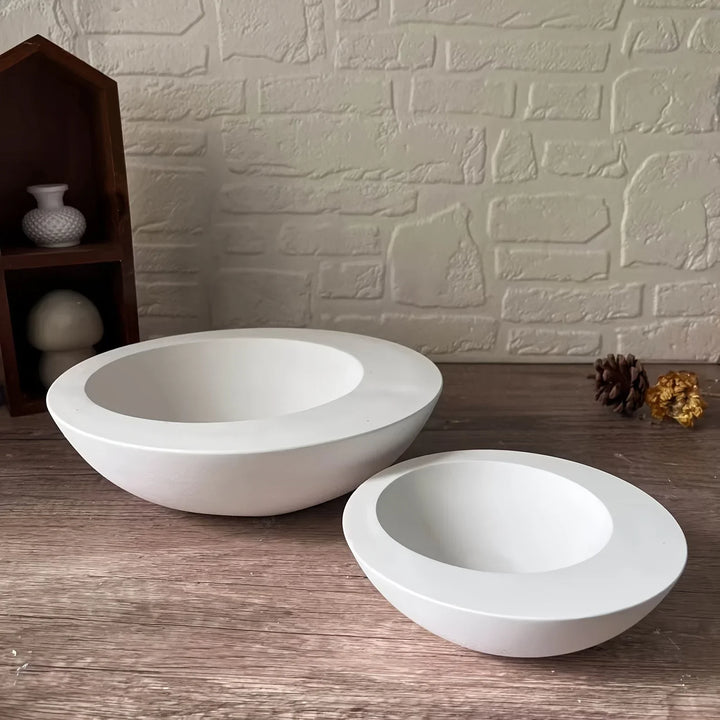 Formora | Moule en silicone plat irrégulier | Moule décoratif et de coulée rond | Pour résine, plâtre et porte-bijoux