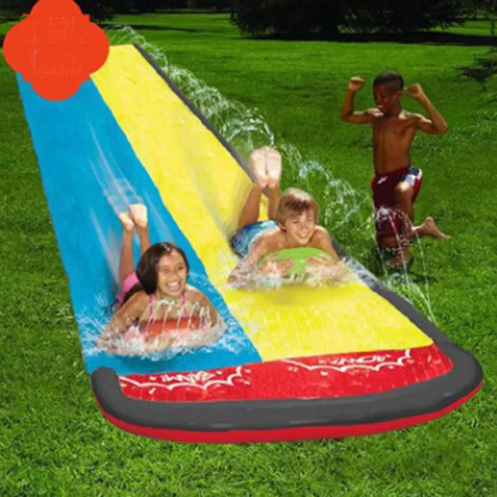 AquaRush Toboggan Aquatique | Toboggan Gonflable avec Fonction Sprinkler | Pour Jardin & Extérieur | Amusement Estival pour Enfants