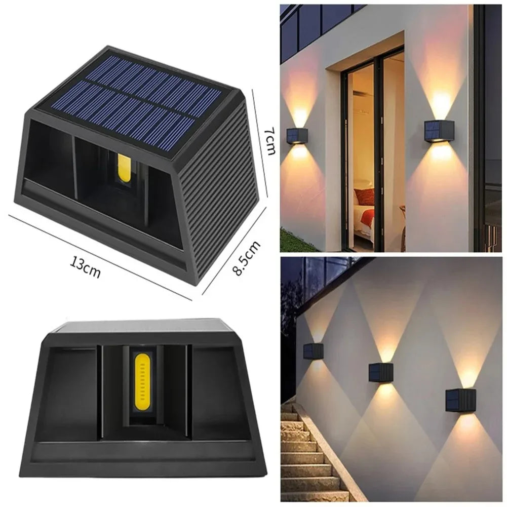 Applique Solaire SolaraBeam Flex | Blanc Chaud | IP65 Étanche | Angle de Lumière Réglable