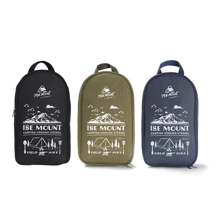 TerraChef AdventureKit Ensemble de cuisine de camping 9 pièces | Inclus : sac de rangement | Accessoires de cuisine en acier inoxydable pour l'extérieur | Pour le camping, la randonnée et le barbecue