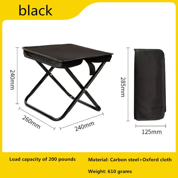 TrekkFlexx Chaise de Camping Pliable | Ultra-légère & Portable | Pour Pêche, Pique-nique & Voyages