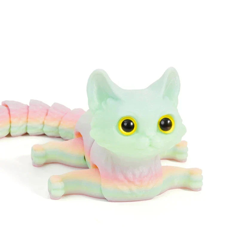 Figurine de chat 3D articulée | 12/16 cm | Déco & idée cadeau | Détails riches & flexible