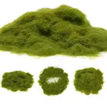 Herbe modélisée Sceniflor Nylon | Herbe à saupoudrer en nylon de 3 mm | Sac de 30 g pour modélisme ferroviaire, dioramas et aménagement paysager | Vert