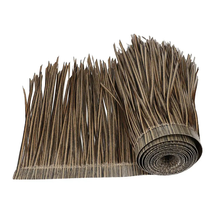 TROPISHIELD Toit de palmier artificiel | Résistant aux UV & aux intempéries | 100×50 cm | Pour toits DIY, parasols, bars Tiki & cabanes de jardin