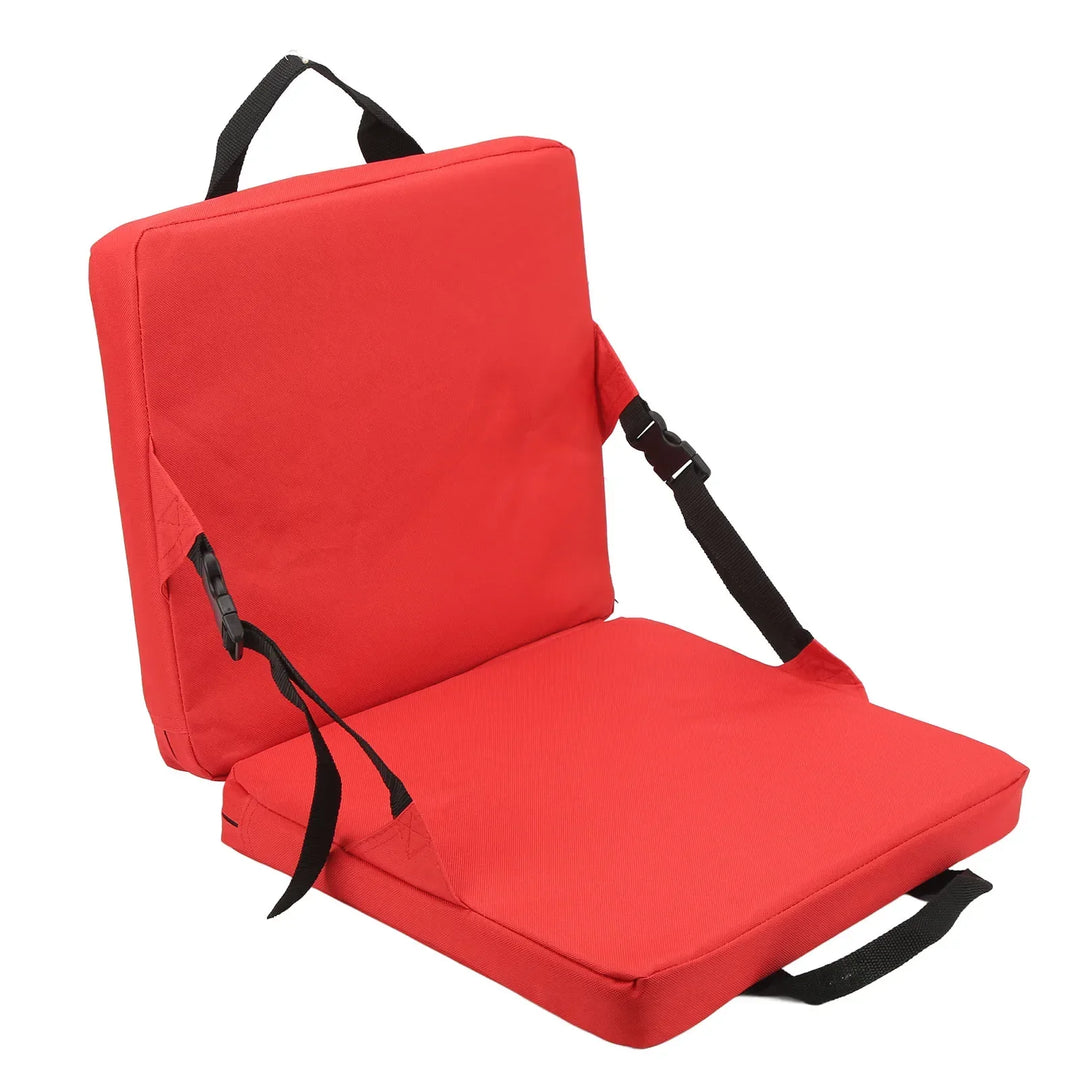 SITPURE Chaise pliante avec dossier | Coussin de siège rembourré | Compacte et confortable pour le stade, la plage et le parc