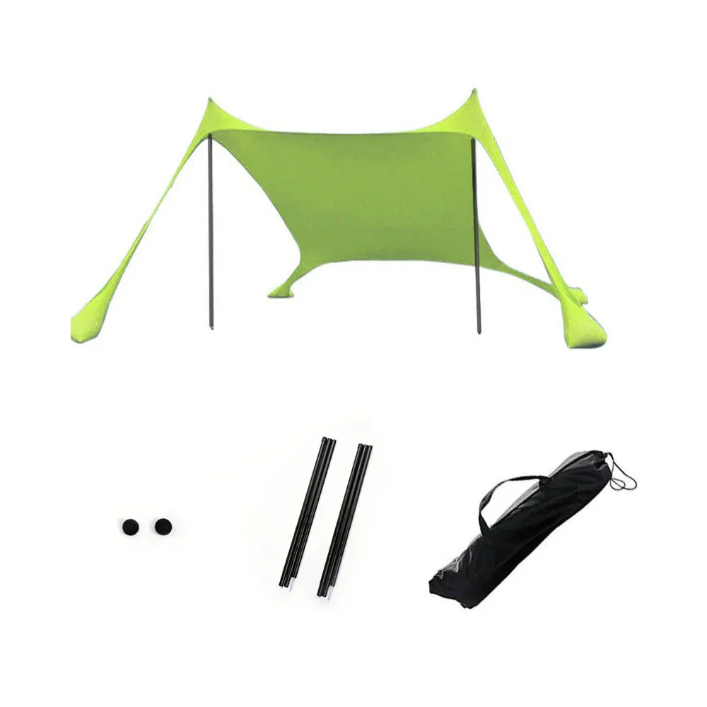 Solaviva Tente de Plage avec Protection UV UPF50+ | Coupe-vent & Imperméable | Pour 3–4 Personnes | 200×200×170 cm
