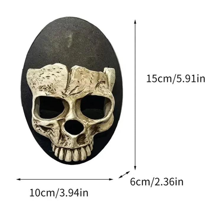 Bougeoir mural SkullTorch | Design crâne | Décor gothique et Halloween
