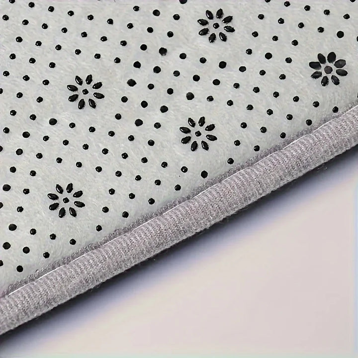 Tapis de cuisine CleanLuxe | Forme en L & Épais | Antidérapant, Absorbant d'huile & Résistant à la saleté | Doux en flanelle pour plus de confort