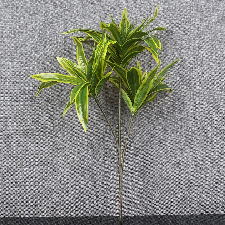TROPALIS Branches de palmier artificielles | 3 têtes | 36 cm | Décoration tropicale pour la maison et le bureau