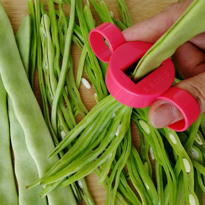 Coupe-haricots Snapilo BeanCut | Coupe-légumes en acier inoxydable pour haricots verts et légumes | Accessoire de cuisine avec fonction de décorticage | Compact et facile à nettoyer