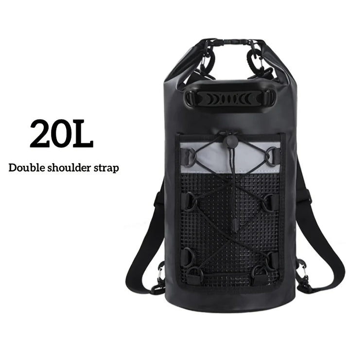 Sac étanche AQUARIX Motion | 10/20/30 L | Rolltop & bandoulière | Pour kayak, plage & trekking