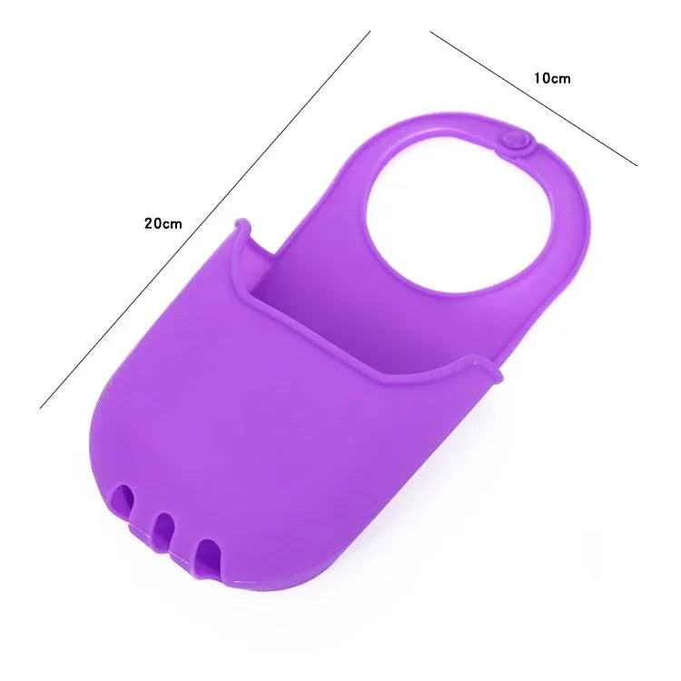 AquaHold | Organisateur de lavabo suspendu | Panier d'égouttage pour éponges et savons | Accessoires de cuisine et de salle de bain