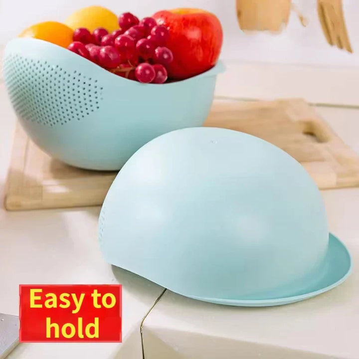 KlarSieb Passoire Multifonctionnelle | Passoire à Riz & Panier d'égouttage | Pour Fruits, Légumes & Riz | Design Ergonomique
