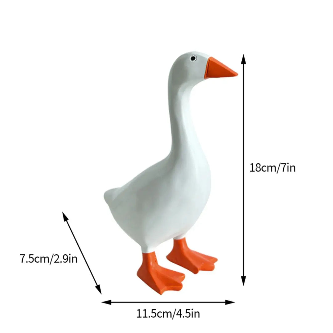 Figurine Deko GooseMag | Porte-clés magnétique en forme de oie | Sculpture en résine & aide à l'organisation