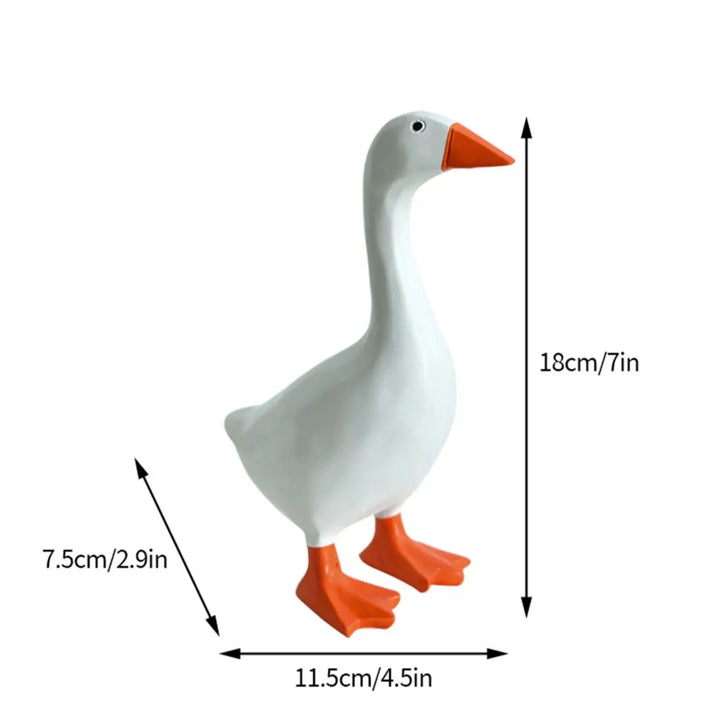 Figurine Deko GooseMag | Porte-clés magnétique en forme de oie | Sculpture en résine & aide à l'organisation