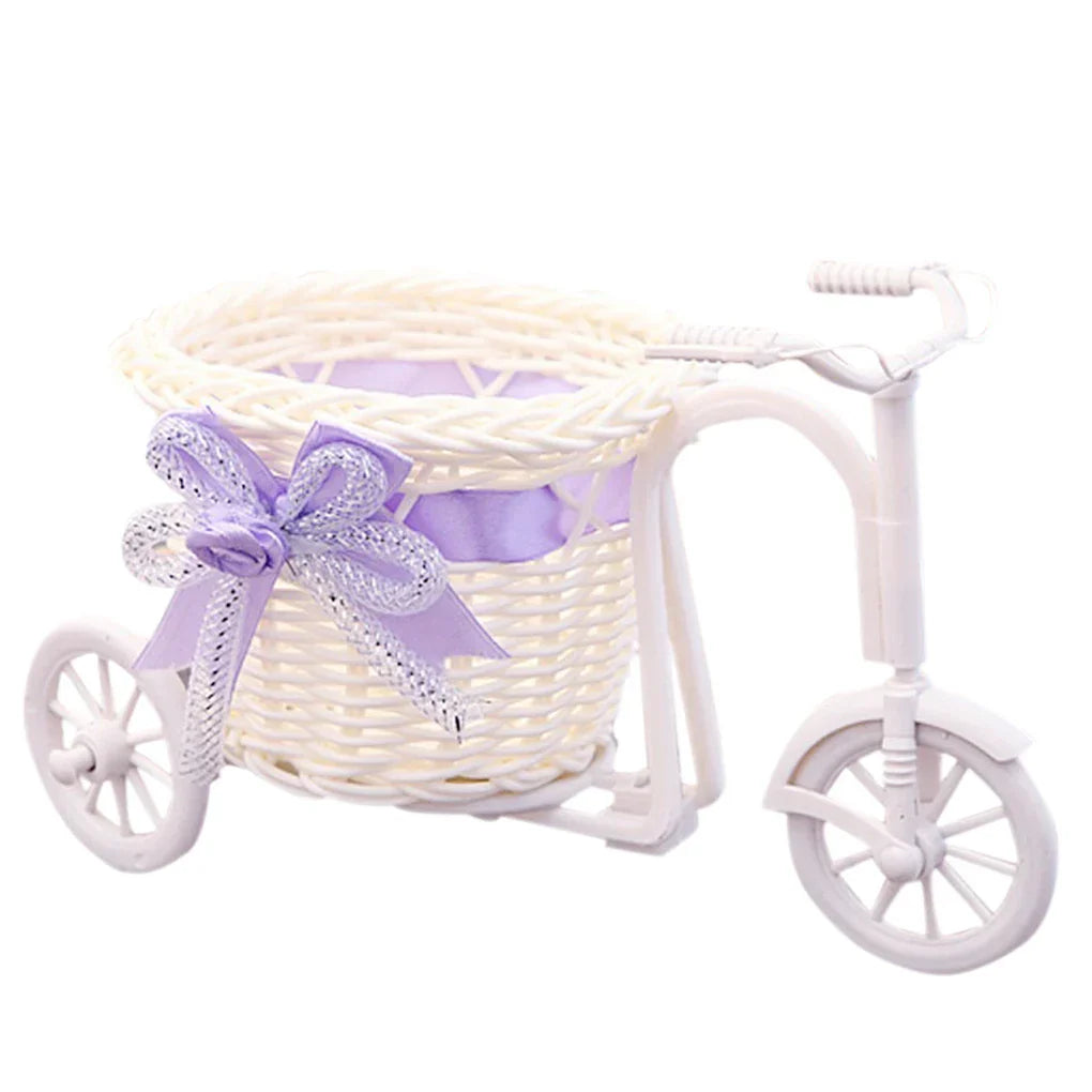 Panier de fleurs tricycle | Vélo décoratif 13×20 cm | Pour mariage, fête & maison