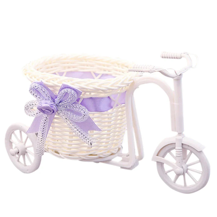Panier de fleurs tricycle | Vélo décoratif 13×20 cm | Pour mariage, fête & maison