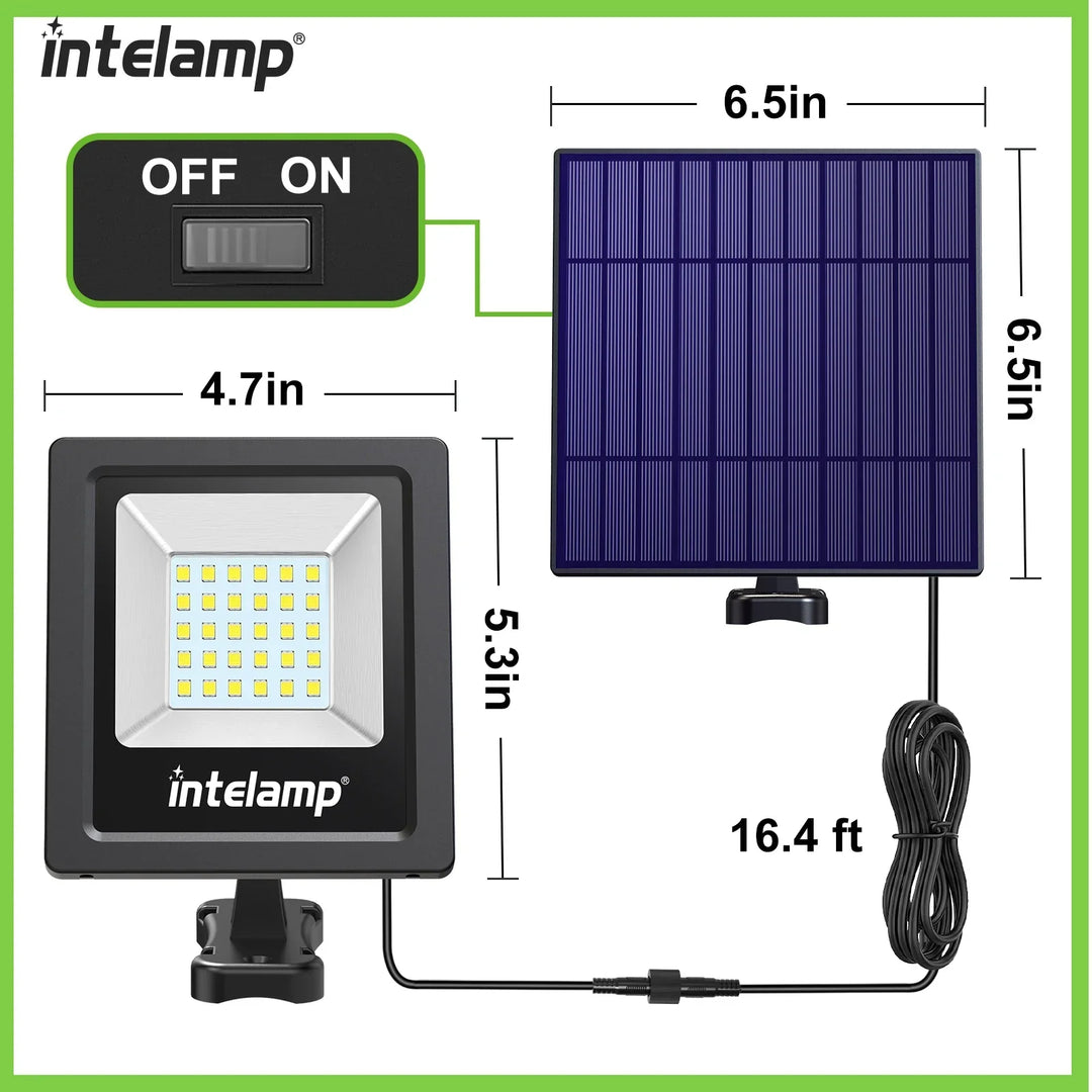 Projecteur LED Solaire de Sécurité LumiSecure Duo | Ensemble de 2 | 1200LM Ultra Lumineux | Étanche IP65 | Jardin, Cour & Terrasse